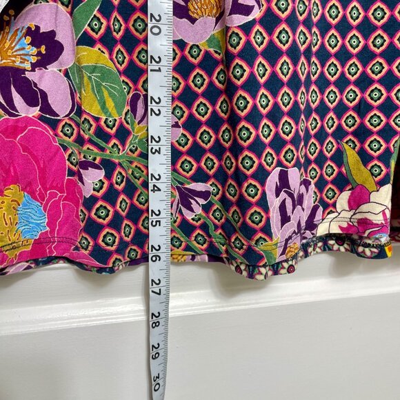 Johnny Was Maggie Short Sleeve Crewneck Swing Tee Size S - Picture 9 of 10